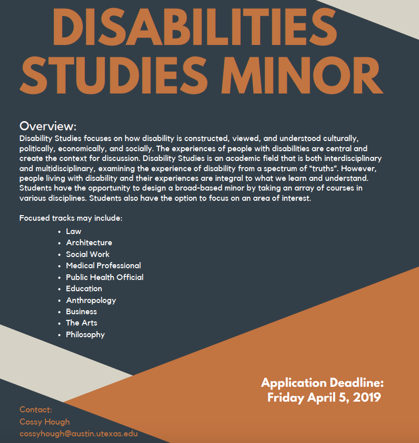 Disability Studiesminor