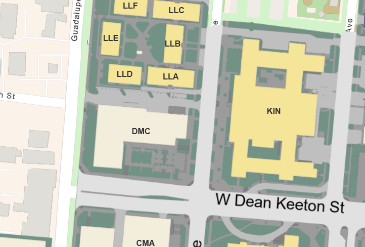 Building map location for Department of Speech, Language, and Hearing Sciences