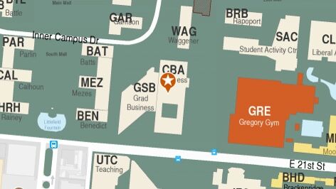 Building map location for McCombs School of Business