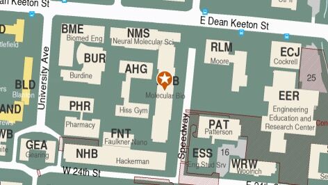 Building map location for Biology Advising Center