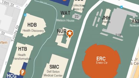 Building map location for School of Nursing