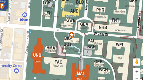 Building map location for Department of Chemistry